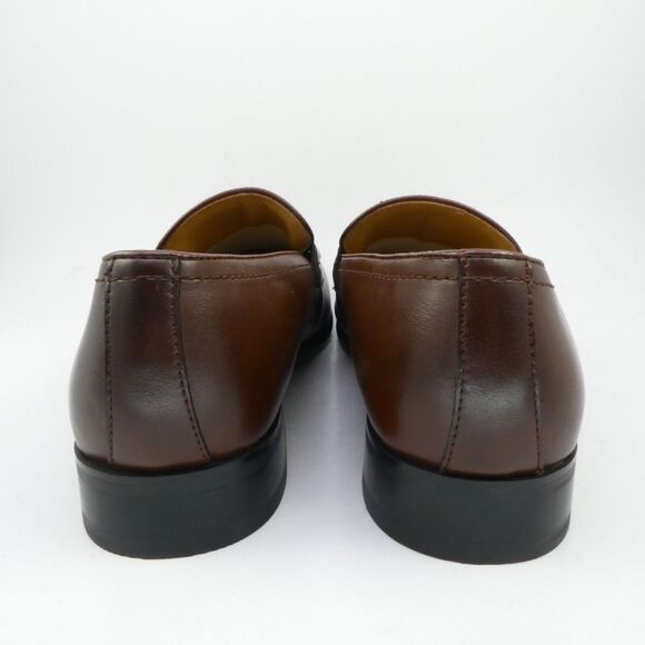 calvin klein brown leather dress Calvin Klein Leather Skirt Set – Via Davia Vintage main image 1